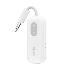 Twelve South AirFly SE | Bluetooth Wireless Audio Transmitter Adapter for AirPods/Headphones, 20+ Hr Battery, Works with 3.5mm aux Jacks on Airplanes, TVs, Gym Equipment, and Travel