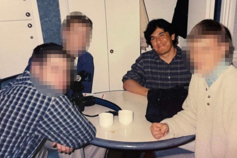 Daniel Savala with you men whose faces have been obscured by NBC News.