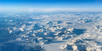 A view of flying over the arctic near Greenland on Oct. 23 2025.